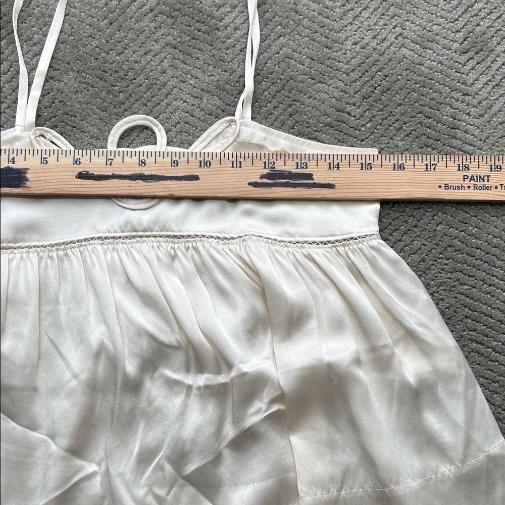 See by Chloé 100% Silk Babydoll Cami Top | Size 2 | Cream Ecru | EUC - Picture 4 of 10